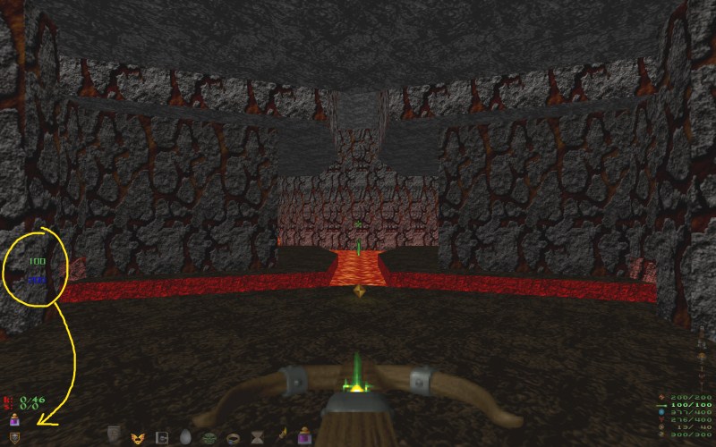 Alternate HUD, health/armor misalignment