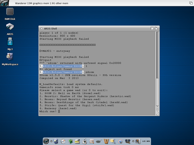 ZDOOM via Command line.