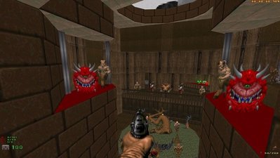 A preview of a room later on in the WAD.