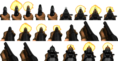 Sprite sheet, all weapons