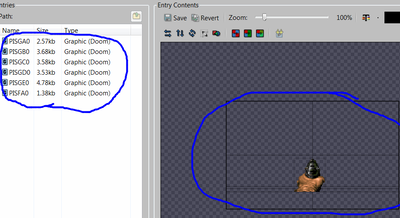 The weapon files. In DOOM2.wad.