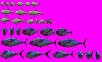 Second fish sprite sheet