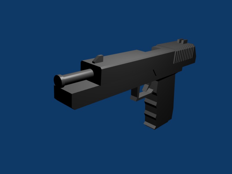 Pistol with slide back