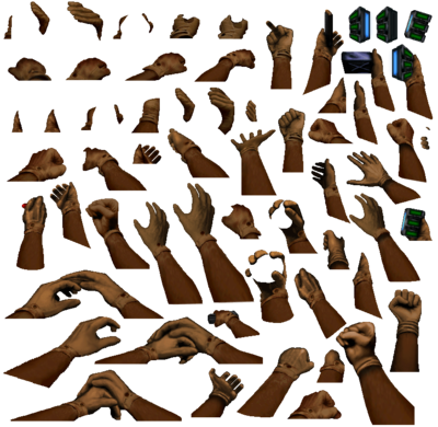 Doom 64 Hands Sprite Sheet