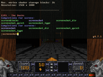 in-game statusbar, provided by this mod