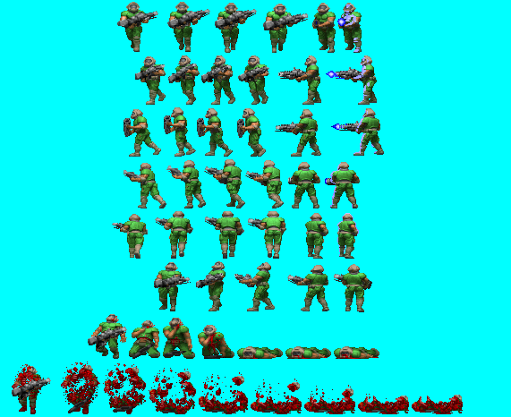 Here is the marine version i was boasting about before the zombie. If it sucks enough to not get in the Marine Skins V.6. no biggy.