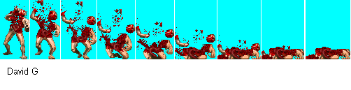 Gibbing arch-vile complete. Hellion gibbage as a base. the recolored hellion gibbage for the arch vile from Enhance doom(i think as i typed this) dose not cut it. Edit. the intestine no longer hangs like a wang in third frame.